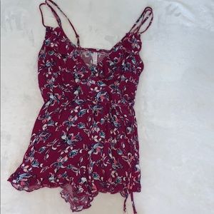 Purple and blue romper